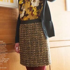 Kate Spade Green Tweed Skirt